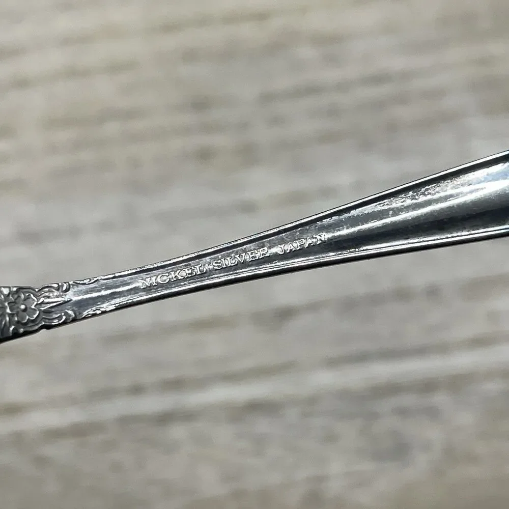 VTG ATQ Nickel Plated Japan Spoon Tarnished